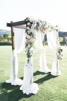 White Wedding Arch Drape Fabric 6 Yards for Wedding Ceremony Reception - Lasercutwraps Shop Rustic Wedding Decorations, Wedding Ceremony Ideas, Flowers And Greenery, Ceremony Arch, Outdoor Wedding Decorations, Outside Wedding, Marriage Ceremony, Country Club Wedding