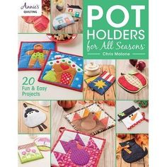 the cover of pot holders for all seasons