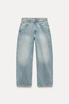 TRF MID WAIST BAGGY BALLOON JEANS Balloon Jeans, Jeans With Heels, Cardigan Sweater Jacket, Zara Jeans, Knitwear Cardigan, Mid Rise Jeans, Skorts, Baggy Jeans, Trouser Jeans