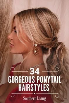 Fancy Ponytails For Long Hair, Hair Upstyles Ponytail, Upstyle Ponytail Hairstyles, Long Ponytail Updo, Fancy Ponytail Hairstyles Prom, Lose Ponytail Hairstyles Wedding, Ponytail For Wedding Bridesmaid, Ponytail Elegant Hairstyles, Bridesmaid Hairstyle Ponytail