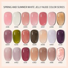 Permanent Polish, Jelly Gel Nail Polish, Gel French Manicure, Manicure Gel, Pink Gel, Gel Art, Jelly Nails, Nail Swag, Nail Varnish