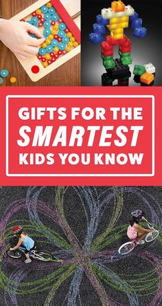 the cover of gifts for the smartest kids you know to make with legos