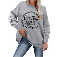 Women's Sweatshirt Letter Round Neck Solid Color Printed Long Sleeve Tops Features: 1.Casual Tops, Casual Sweatshirt, Polka Printing, Hoodie, Fashion Sweatshirt, Long Sleeve, Pullover Sweatshirt, Casual Tops, Casual Wear, Stylish And Fashion Design, And Winter Casual Sweatshirt. 2.Material:Polyester, Made From Fabric, Soft And Comfortable. 3.The Hoodie Design Sweatshirt Makes It More Comfortable Attractive To Wear. 4.Occasion:Casual, Daily, Birthday, Dating, Fall, Thanksgiving, Dance Performance Long Sleeve Slogan Tops For Leisure, Long Sleeve Tops With Slogan For Leisure, Women Fall Tops, Black Tunic Tops, Design Sweatshirt, Family Weekend, Tunic Tops Casual, Long Sleeve Tops Casual, Tops Casual