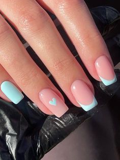 Cute Nail Ideas Pastel Colors, Easy Nail Designs For School, Start Of School Nails, Pastel Tip Nails, Pink Pastel Nails, Cute Pastel Nails, Nails Pastel Colors, Nail Pastel, Nail Art Pastel