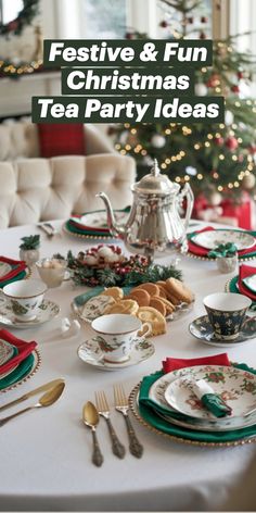 festive and fun christmas tea party ideas