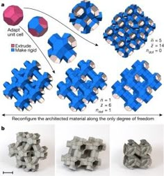 the instructions for how to make an origami puzzle with 3d shapes and numbers