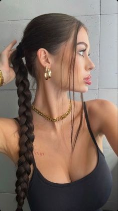 Hair Stylies, Hair Stylist Life, Sleek Hairstyles, Easy Hairstyles For Long Hair, Hairstyles For School, Aesthetic Hair, Pretty Hairstyles, Up Hairstyles, Summer Hairstyles