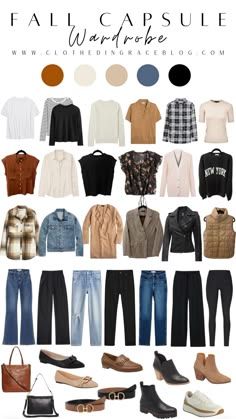 October Outfits Aesthetic, Fall Outfits For Short Women, Clothes Inpso, Fall Capsule Wardrobe 2023, Bday Aesthetic, Capsule Wardrobe 2023, Clothing Capsule, Fashion Thoughts, Fashion 40s