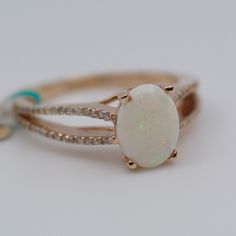 Effy 14k Rose Gold Oval Opal With Round Diamonds 3.6 Grams Ring Size 7.25 Opal 8x6.7mm Round White Diamonds This Is A Beautiful New Effy Ring That Showcases This Cute Opal. The Ring Is Stamped And Is Absolutely Brand New With Tags Still Attached. The Retail On This Is $1,824 But You Can Get It For Half Of Retail! If Any Of The Tags Are Removed The Item Is Non Refundable! If You Have Any Questions Or Concerns Please Do Not Hesitate To Ask. Oval 14k Rose Gold Fine Jewelry, White 14k Rose Gold Jewelry As Gift, 14k Rose Gold White Jewelry As Gift, Oval 14k Rose Gold Jewelry With Prong Setting, White 14k Rose Gold Ring For Gift, 14k Rose Gold White Rings As Gift, White 14k Rose Gold Rings As Gift, 14k Rose Gold Fine Jewelry Rings In White, 14k Rose Gold White Rings Fine Jewelry