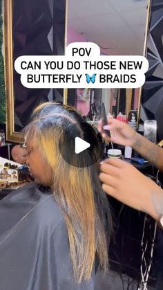 Jamie Bailey on Instagram: "These BUTTERFLY 🦋 BRAIDS ARE FIRE 🔥" Buterfluffy Braids, Boho Butterfly Braids, Butterfly Braid Tutorial, Blonde Butterfly Braids, How To Do Butterfly Braids, Butterfly Twists Hairstyle, Braids For Black Teens, Two Butterfly Braids, Butterfly Braids With Curls