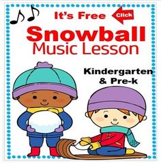 a children's song and music lesson for the snowball singing game