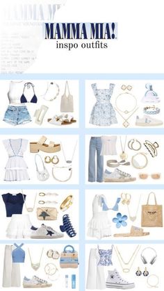 Trip Fits, 17. Geburtstag, 17th Birthday Ideas, Preppy Summer Outfits, Europe Outfits, Outfit Inspo Summer, Looks Party, Mama Mia