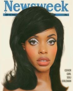 60s Asian Makeup, 80s Make Up Black Women, Vintage Makeup Looks Black Women, Makeup Looks Vintage, 70s Makeup Magazine, Black 60s Aesthetic, Shelley Duvall Makeup, 70s Black Makeup, 80s And 90s Makeup