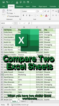 Excel Training | How to Compare Two Excel Sheets and Find Differences. Highlight differences between 2 sheets with conditional formatting #excelfunctions… | Instagram Excel Training