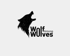 the logo for wolf among werewolvess, which features an image of a wolf's head