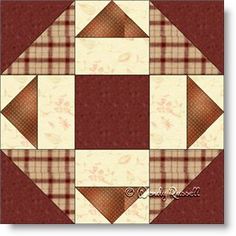 an image of a brown and white quilt