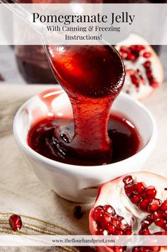 pomegranate jelly with canning and freezing instructions