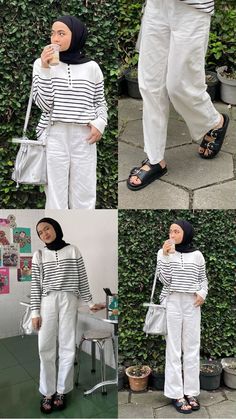 Trendy Outfits Inspiration, Girly Style Outfits, Fashion Identity, Hijabi Fashion Casual, Casual Hijab, Korean Casual Outfits