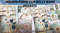 the hidden paper clip belly band pockets are great for crafting or scrapbooking