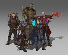 Dnd Team Art, Fantasy Team, Campaign Ideas, Party Shots, Dnd Ideas