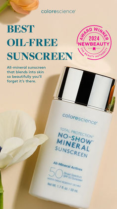 After three years of research and development in the making, our No-Show™ Mineral SPF 50 is here to deliver high-performing sun protection with nourishing antioxidants.✨Layers flawlessly and won’t leave a white cast. Best Mineral Sunscreen, Dry Skincare, Skin Quiz, Serious Skin Care, Paid Media, Skin Regimen, Brunette Hair With Highlights