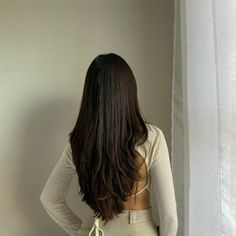 Thick Straight Hair With Layers, Haircut 2024, Brown Hair Looks, Tutorial Ideas, Hair Trim