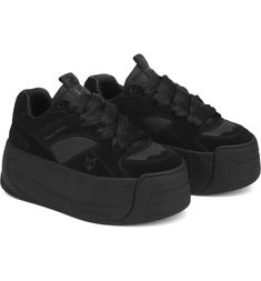 NAKED WOLFE Snatch Platform Sneaker (Women) | Nordstrom Alt Shoes, Naked Wolfe, Goth Shoes, Double Black, Skate Shoe, Shoe Inspo, Aesthetic Shoes, Swag Shoes, Platform Sneaker