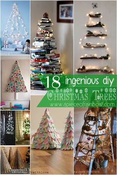 Diy Christmas Trees, Diy Christmas Candy, Amazing Christmas Trees, Types Of Christmas Trees, Alternative Christmas, Alternative Christmas Tree, Christmas Tree Decorations Diy, Trees Christmas, Nails Winter