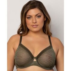 Our sexiest bra to date, this sheer mesh style is an everyday bra with two layers of sheer mesh molded cups. A plunging stretch neckline detail offers perfect contoured coverage. Its a great option for the full-figured woman who likes a natural bust shape. The exceptional fit & support you know and love from Curvy Couture, this plus size sheer unlined bra gives you sexy & comfort all in one! Sheer see-through unlined cups with two layers of mesh Bra Measurements, Mesh Bra, Seductive Clothes, Unlined Bra, Everyday Bra, Full Figured, Bra Styles, Underwire Bra, Salwar Suits