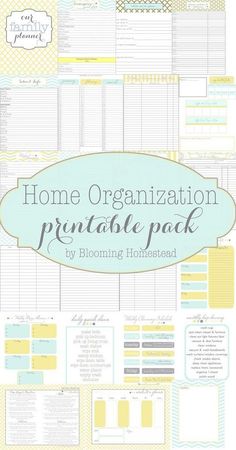 the ultimate home organization printable pack