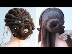 Hairstyles For Navratri, Juda Hairstyle, Hairstyles Juda, Hairstyles For All Hair Types, Ideas For Parties, Burnt Hair, Hairstyles Design, Bun Hairstyle, Navratri Special