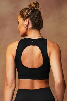 Seamless Low Impact Open Back Bra Fabletics black female Activewear >> Womens >> Sports Bras >> Sports Bra >> Low Impact Seamless regular Training Open Back Bra, Female Activewear, Womens Sports, Seamless Bra, Love Blue, Sport Bh, Photo Colour, Merlot, Sports Bras