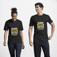 "Black Lives Matter t-shirt for men and women" Active T-Shirt by DINADIM | Redbubble Phoebe Buffay, Chandler Bing, Rachel Green, Fitness Motivation Quotes, Notebook Design, Fabric Collars, Black Lives, Black Lives Matter, Male Model