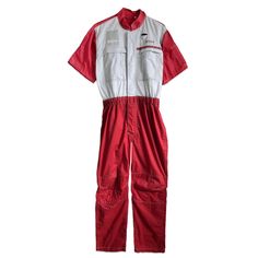 Retro Japan JDM Nissan Summer Tsunagi Mechanics Short Sleeve Coverall Red - Sugoi JDM Vintage Nissan, Jdm Nissan, Retro Japan, Race Tracks, Long Term Storage, Racing Suit, One Piece Suit, Success Story