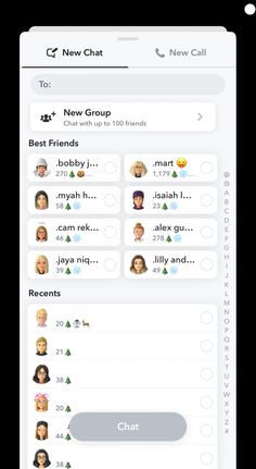 the new chat app is open and showing people's avatars on their screens