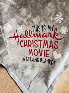 this is my hallmark christmas movie watching blanket