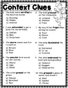 a printable worksheet for reading the text