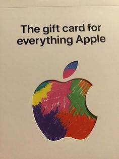 the gift card for everything apple has been designed