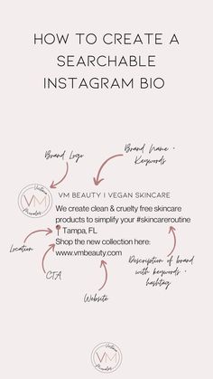 how to create a searchable instagram bio