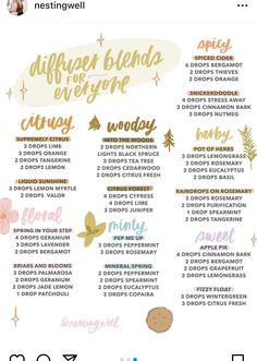 Fresh Diffuser Blends, Clean Diffuser, Young Living Diffuser, Essential Oil Diffuser Blends Recipes, Young Living Essential Oils Recipes, Spiced Cider, Essential Oil Diffuser Recipes, Oil Diffuser Recipes, Lemon Myrtle