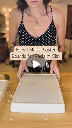 1,927 likes, 43 comments - bareminimum.ceramics on August 19, 2022: "How I make plaster boards for reclaim clay Part 2!

Once the plaster has set in the tubs for about 24 hrs you can take it out of your tubs. I do this by stretching the tub away from the plaster and then flipping it over and smacking the bottom until the board falls out. 

After this, I take it and clean up the edges with a metal rib. It’s important that there is no loose plaster on your board because plaster & clay do not ...