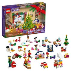 Let youngsters play out the perfect Christmas with the LEGO Friends Advent Calendar (41690). Behind each of its 24 doors is a beautifully detailed construction toy that will help make the Christmas countdown almost as much fun as the big day itself! Among the 24 presents, kids will find 5 LEGO Friends characters in micro-doll form. There is also a gift for each girl that represents their passion. This buildable creative kit lets kids recreate cozy holiday activities  children can make a book tha Lego Calendar, Christmas Toys For Girls, Lego City Advent Calendar, Star Wars Advent Calendar, Lego Advent Calendar, Cool Advent Calendars, Lego Advent, Toy Workshop, Toy Advent Calendar