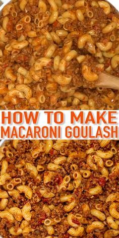 how to make macaroni goulash