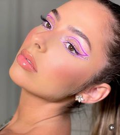 Delineado grafico rosa Pink Makeup, Make Up, Makeup, Pink