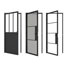 Modern Metal Frame Glass Panel Interior French Barn Sliding Doors Glass Sliding Barn Doors, Barn Sliding Doors, Sliding Barn Doors, French Doors Interior, Glass Panel, Barn Doors Sliding, Barn Door Hardware, Window Panels, Construction Materials