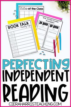 an independent reading activity with the title perfecting and independent reading in front of it