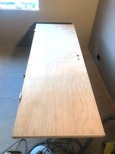 the table is being built and ready to be installed