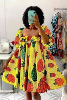 Mini Kaba, Dresses For Pregnant Women, African Styles, African Dresses For Kids, Short African Dresses, Ankara Fashion, African Inspired Clothing, African Print Dress Designs, Loose Dresses