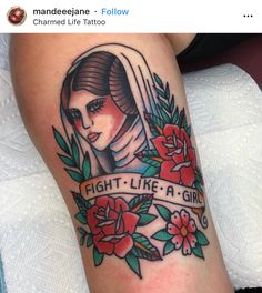 Traditional Princess Tattoo, Luke And Leia Tattoo, Star Wars Tattoo Princess Leia, Han And Leia Couple Tattoo, Princess Leia Traditional Tattoo, Princess Leia, American Traditional, Life Tattoos, Skull Tattoo