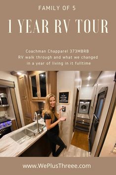 RV tour, walk through of the 5th wheel, family living in a RV fulltime, how we live in the travel trailer Bathroom Shower Remodel, Rv Tour, Lake House Plans, Trailer Ideas, Camper Remodel, Family Of 5, Camp Life